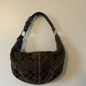 Vintage brown coach bag